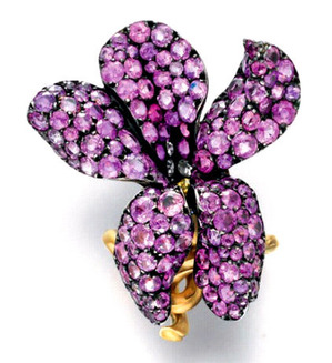 PINK SAPPHIRE VIOLET RING, BY JAR