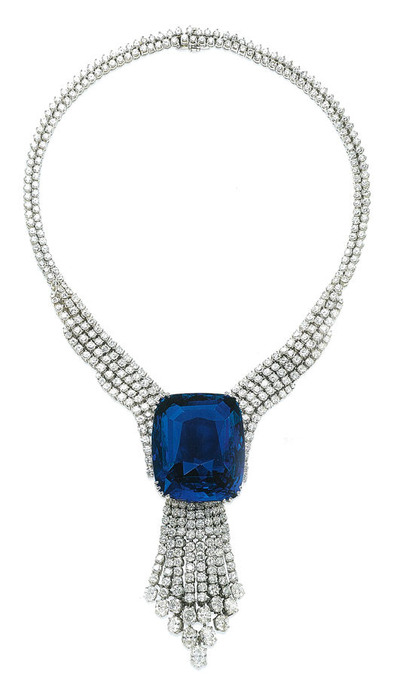 The Blue Belle of Asia 392.52ct Ceylon origin Diamond Necklace