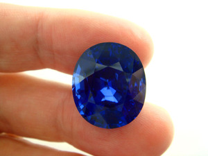 30cts size Burma Sapphire Untreated .on finger