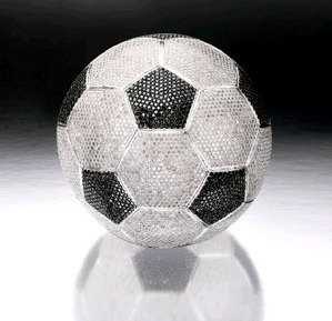 black and white diamonds Football Ornament