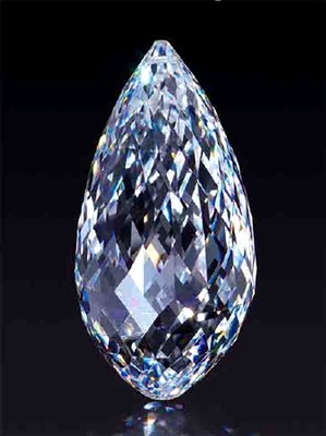 75.36ct Briolette D IF TypeⅡa