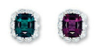 3720 Alexandrite 15.58cts Diamond Ring Color chang