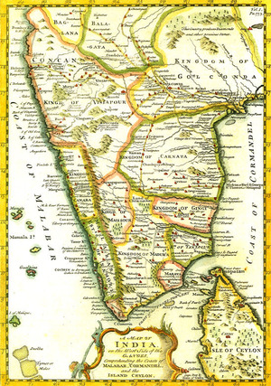 A Map of INDIA 1744
