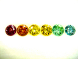 Treated color diamonds