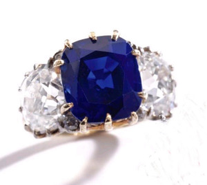 6.61cts Kashmir Sapphire Ring Circa 1900