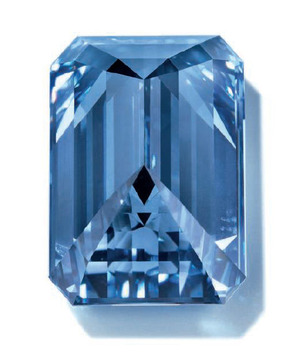 14.62ct Fancy Vivid Blue VVS1 Back view