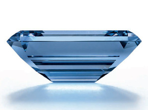 14.62ct Fancy Vivid Blue VVS1 Side view